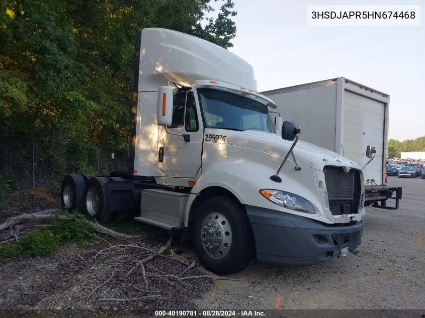 2017 International Prostar+ VIN: 3HSDJAPR5HN674468 Lot: 40190781