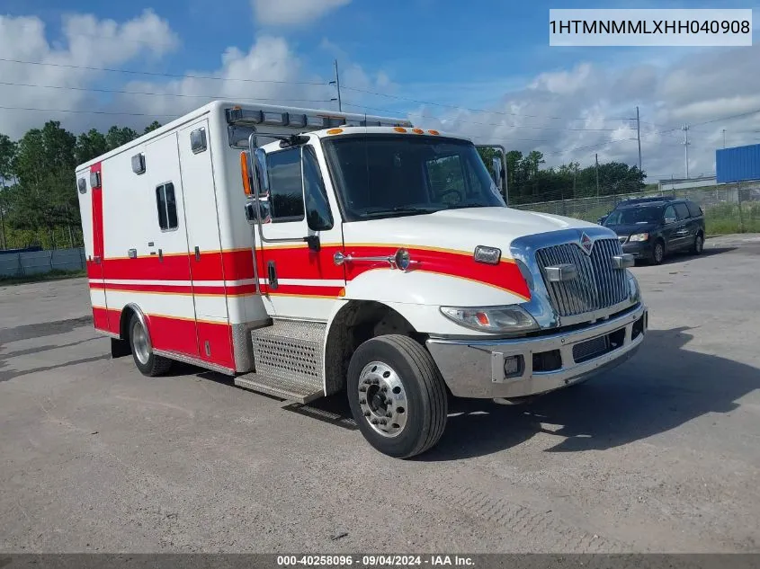 1HTMNMMLXHH040908 2017 International Durastar 4300