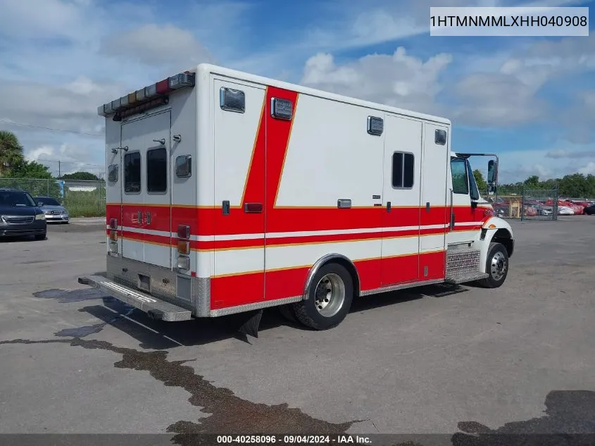 1HTMNMMLXHH040908 2017 International Durastar 4300