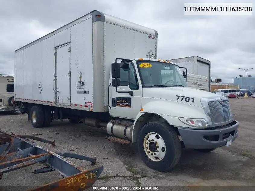 2017 International Durastar 4300 VIN: 1HTMMMML1HH635438 Lot: 40433678