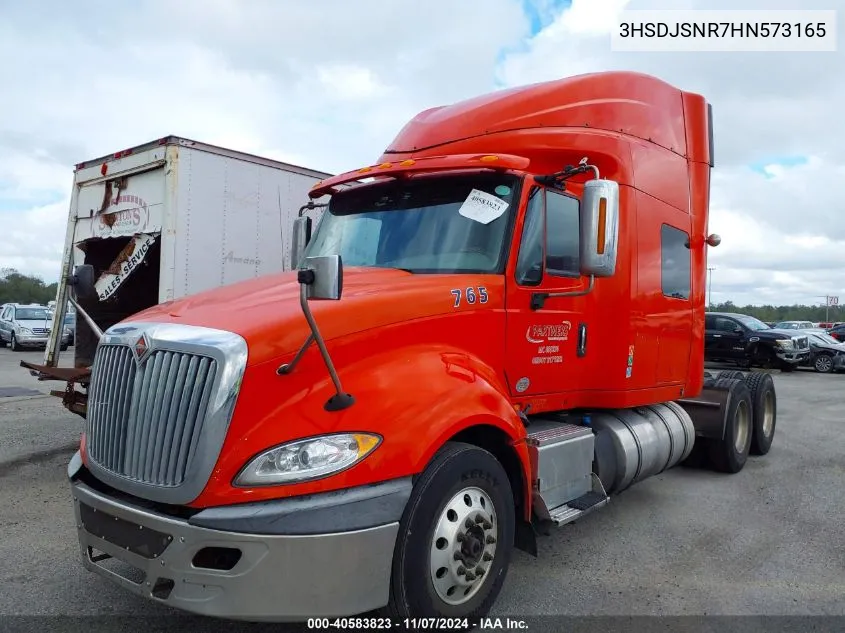 2017 International Prostar VIN: 3HSDJSNR7HN573165 Lot: 40583823