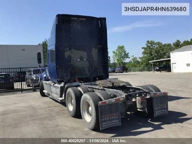 2017 International Prostar+ VIN: 3HSDJAPR4HN639680 Lot: 40828297