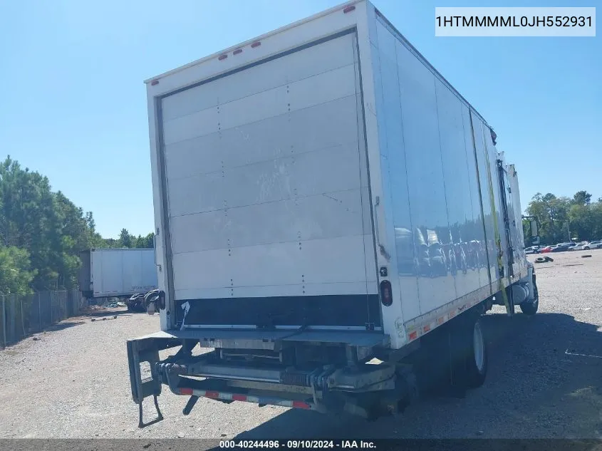 1HTMMMML0JH552931 2018 International Durastar 4300