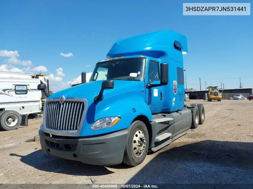 2018 International Lt625 VIN: 3HSDZAPR7JN531441 Lot: 40405069