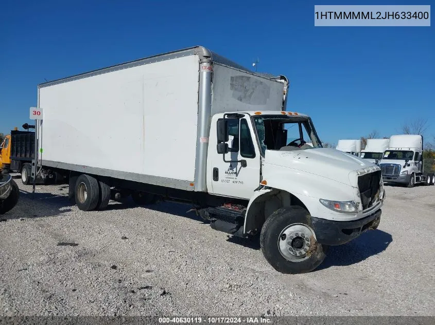 2018 International Durastar 4300 VIN: 1HTMMMML2JH633400 Lot: 40630119