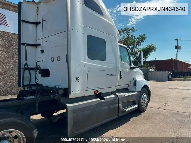 2018 International Lt VIN: 3HSDZAPRXJN434640 Lot: 40702171