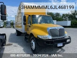 2018 International Durastar 4300 VIN: 3HAMMMML6JL468199 Lot: 40702820