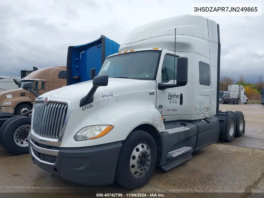 2018 International Lt VIN: 3HSDZAPR7JN249865 Lot: 40742798