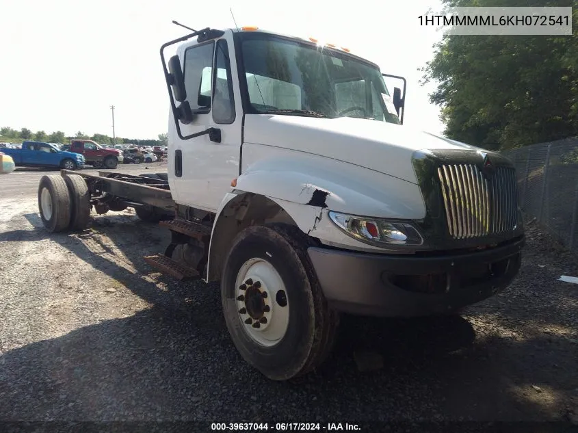 2019 International Durastar 4300 VIN: 1HTMMMML6KH072541 Lot: 39637044