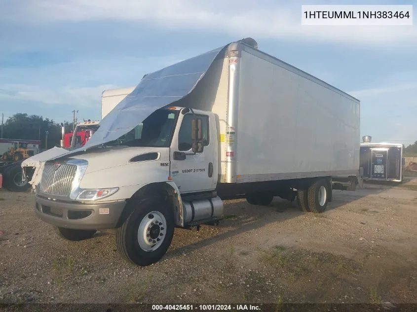 2022 International Mv VIN: 1HTEUMML1NH383464 Lot: 40425451