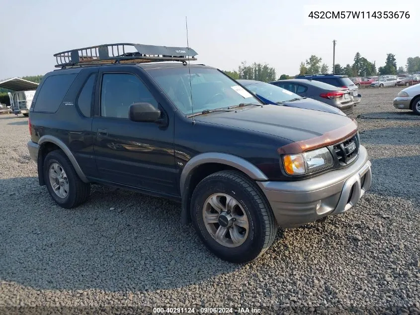 2001 Isuzu Rodeo Sport S 3.2L V6 Hard Top/S 3.2L V6 Soft Top VIN: 4S2CM57W114353676 Lot: 40291124