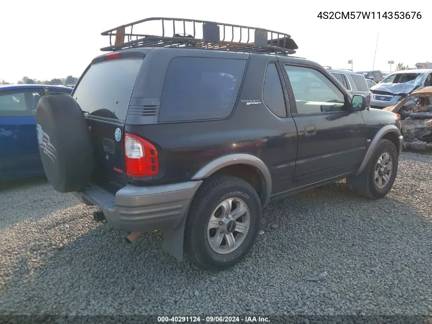 2001 Isuzu Rodeo Sport S 3.2L V6 Hard Top/S 3.2L V6 Soft Top VIN: 4S2CM57W114353676 Lot: 40291124