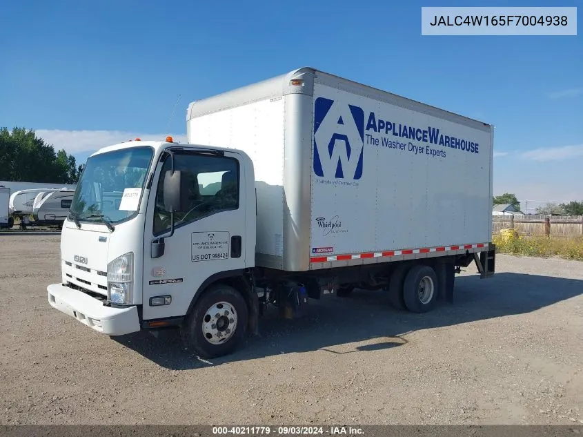 2015 Isuzu Npr Dsl Reg At VIN: JALC4W165F7004938 Lot: 40211779