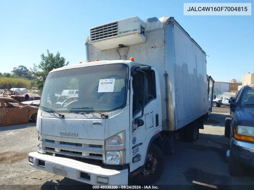 2015 Isuzu Npr Dsl Reg At VIN: JALC4W160F7004815 Lot: 40338300