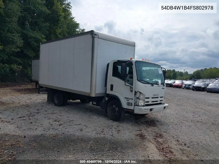 2015 Isuzu Npr Reg VIN: 54DB4W1B4FS802978 Lot: 40469799