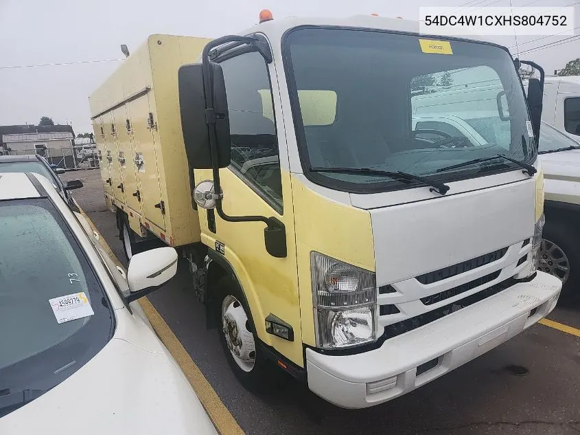 2017 Isuzu Npr Hd Gas Reg VIN: 54DC4W1CXHS804752 Lot: 40599670