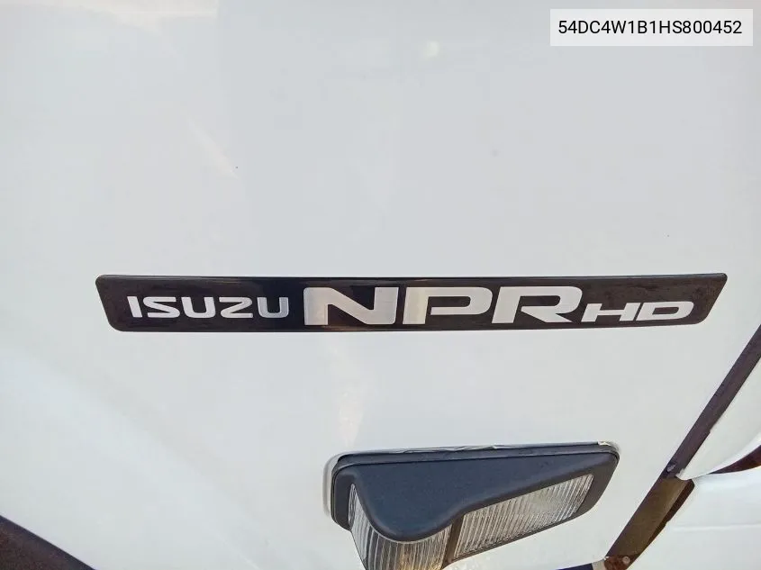 54DC4W1B1HS800452 2017 Isuzu Npr Hd Gas Reg