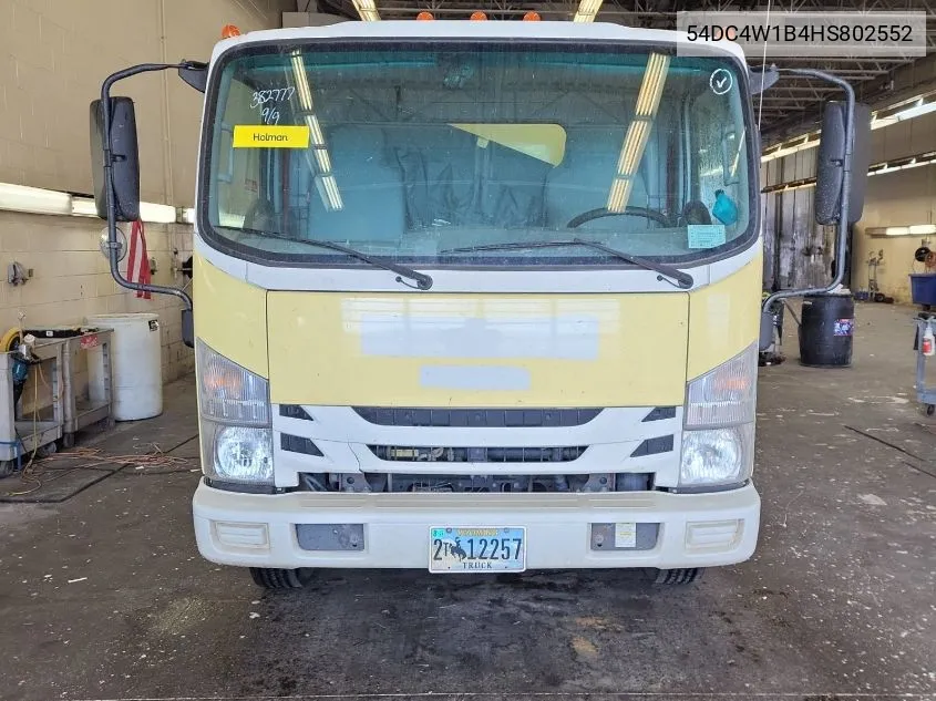 2017 Isuzu Npr Hd Gas Reg VIN: 54DC4W1B4HS802552 Lot: 40693086