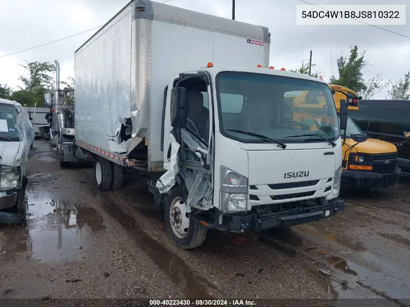 2018 Isuzu Npr Hd VIN: 54DC4W1B8JS810322 Lot: 40223430