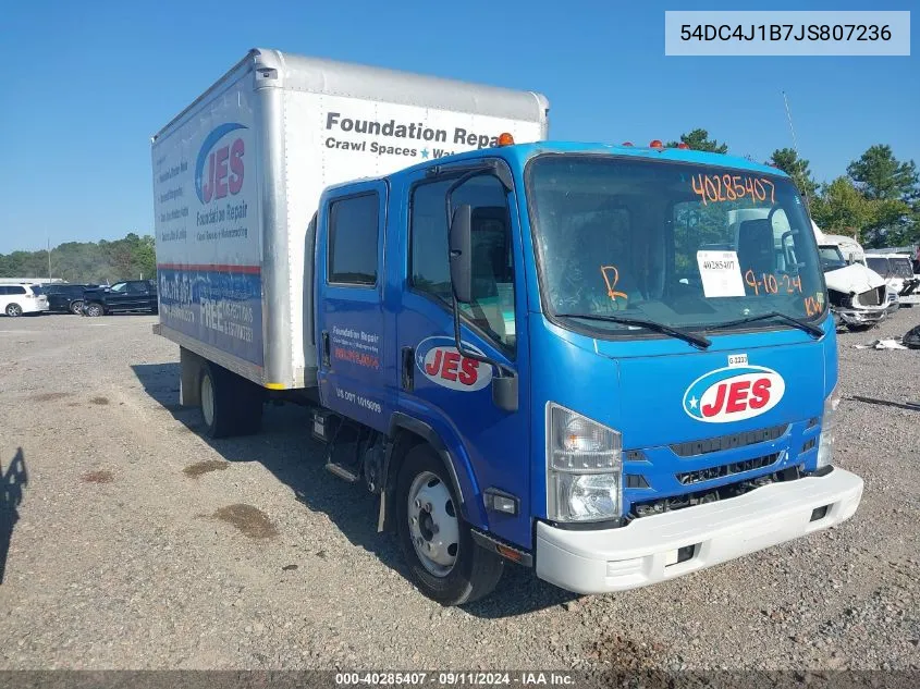 2018 Isuzu Npr Hd VIN: 54DC4J1B7JS807236 Lot: 40285407