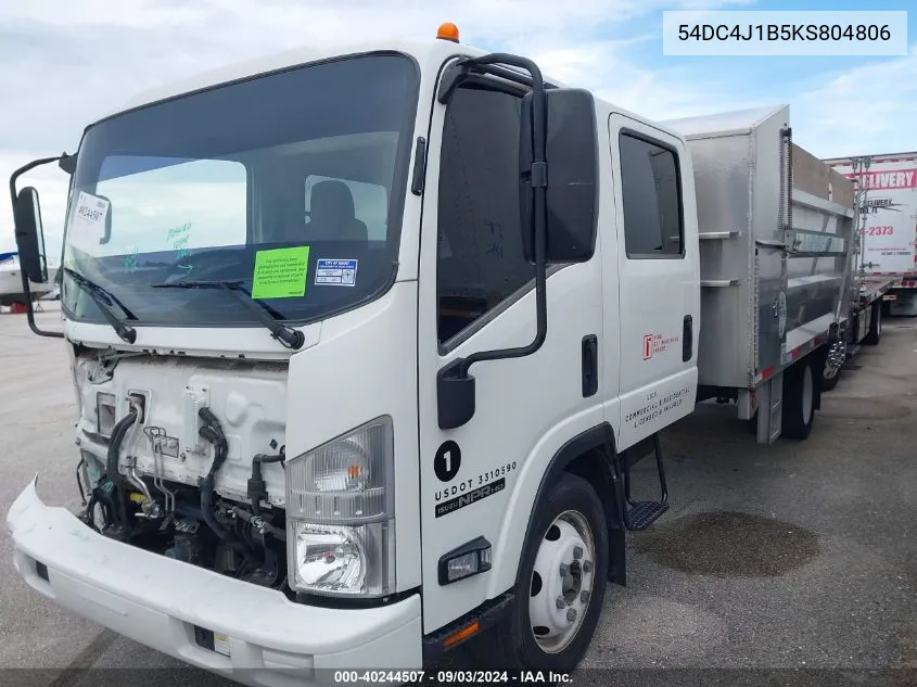 2019 Isuzu Npr Hd VIN: 54DC4J1B5KS804806 Lot: 40244507