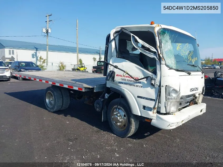 2021 Isuzu Npr Hd VIN: 54DC4W1D2MS205850 Lot: 12104575