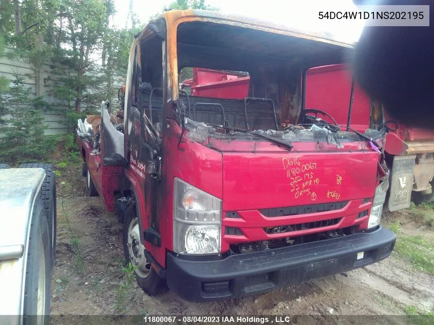 2022 Isuzu Npr Hd VIN: 54DC4W1D1NS202195 Lot: 11800067