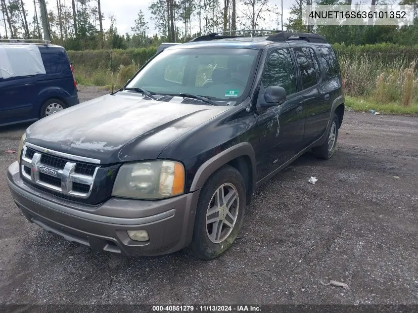 2003 Isuzu Ascender S VIN: 4NUET16S636101352 Lot: 40851279