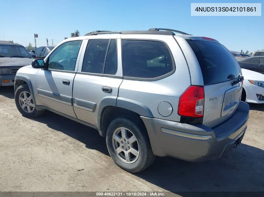 2004 Isuzu Ascender S VIN: 4NUDS13S042101861 Lot: 40622131