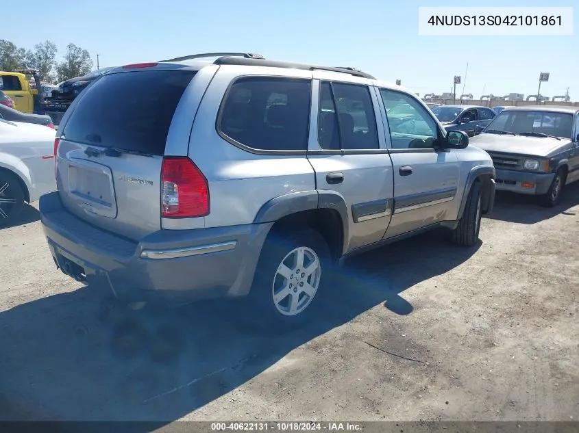 2004 Isuzu Ascender S VIN: 4NUDS13S042101861 Lot: 40622131