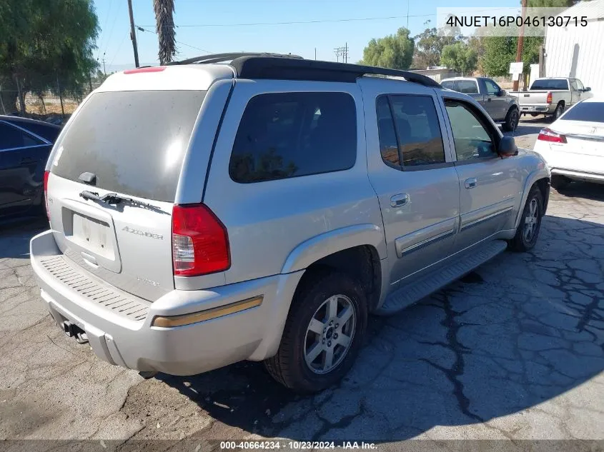 2004 Isuzu Ascender S VIN: 4NUET16P046130715 Lot: 40664234