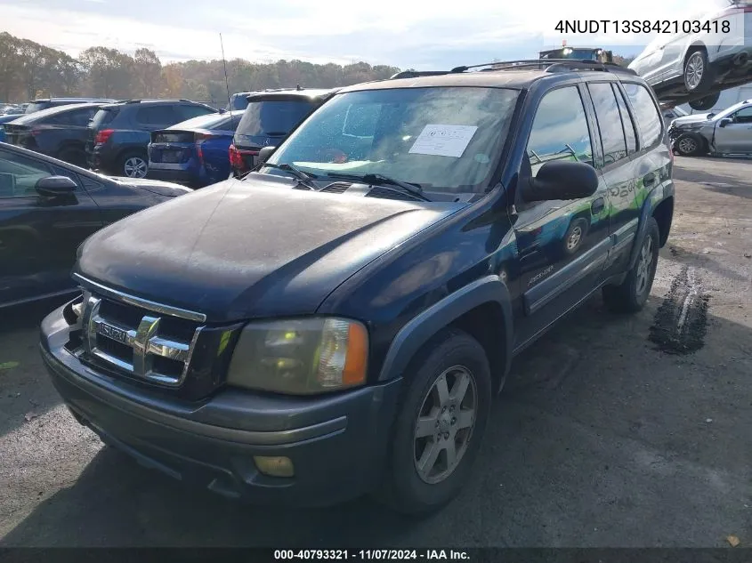 2004 Isuzu Ascender S VIN: 4NUDT13S842103418 Lot: 40793321