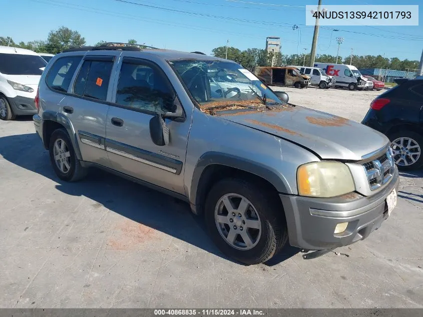 2004 Isuzu Ascender S VIN: 4NUDS13S942101793 Lot: 40868835