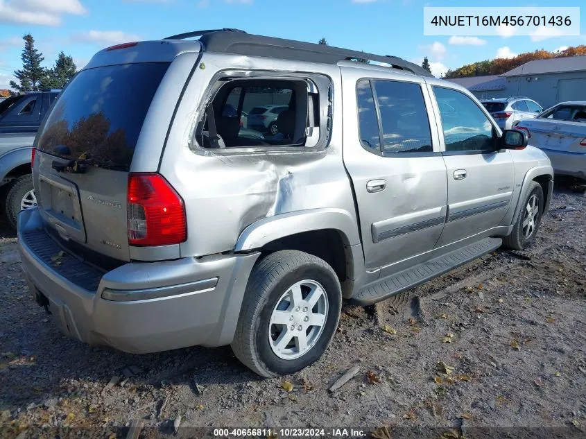 2005 Isuzu Ascender S VIN: 4NUET16M456701436 Lot: 40656811