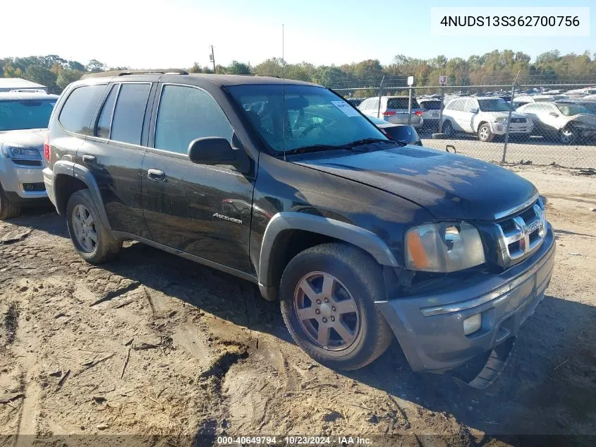 2006 Isuzu Ascender S VIN: 4NUDS13S362700756 Lot: 40649794