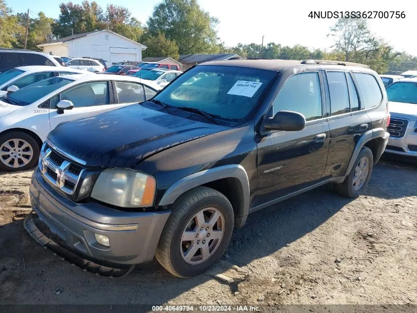 2006 Isuzu Ascender S VIN: 4NUDS13S362700756 Lot: 40649794