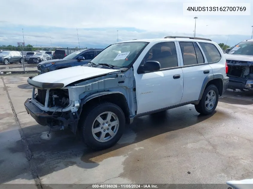 2006 Isuzu Ascender S VIN: 4NUDS13S162700769 Lot: 40786026