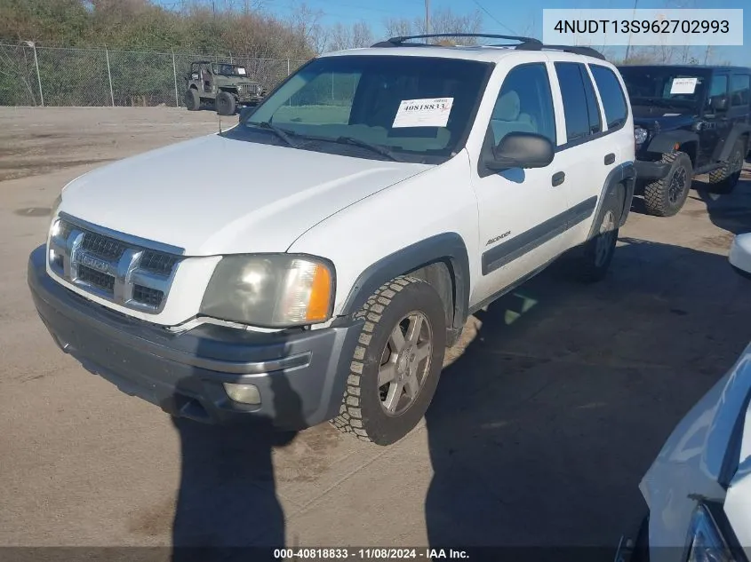 2006 Isuzu Ascender S VIN: 4NUDT13S962702993 Lot: 40818833