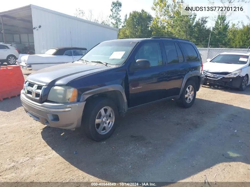 2007 Isuzu Ascender S VIN: 4NUDS13S772701216 Lot: 40544849