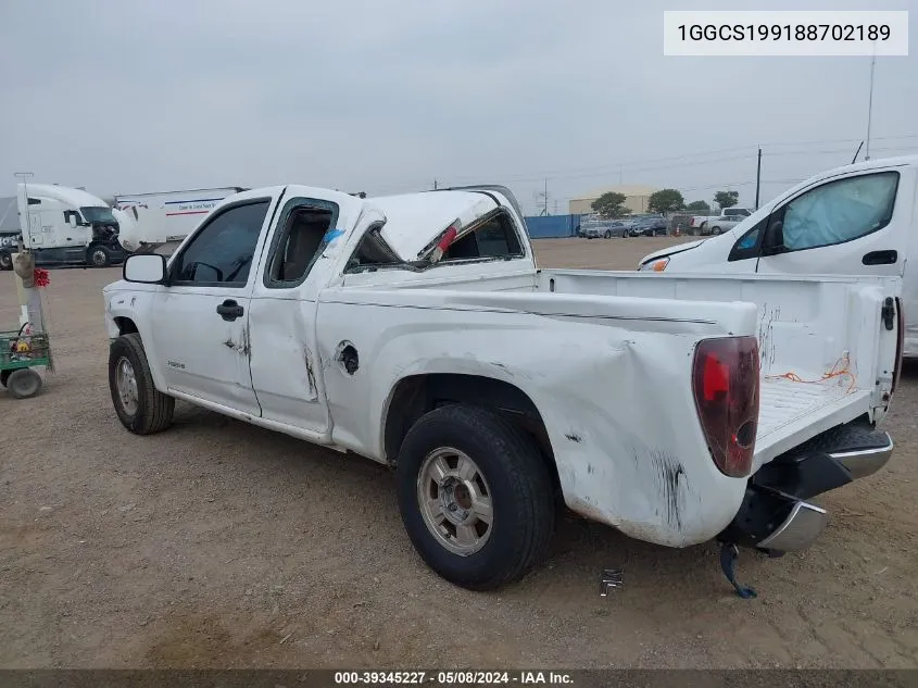 2008 Isuzu I-290 S VIN: 1GGCS199188702189 Lot: 39345227