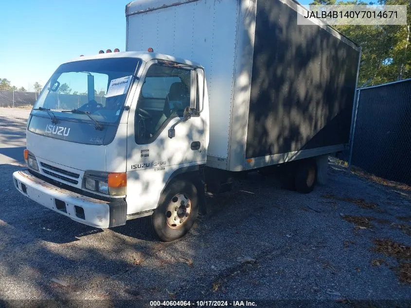 2000 Isuzu Npr VIN: JALB4B140Y7014671 Lot: 40604064