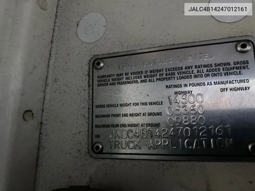 JALC4B14247012161 2004 Isuzu Npr