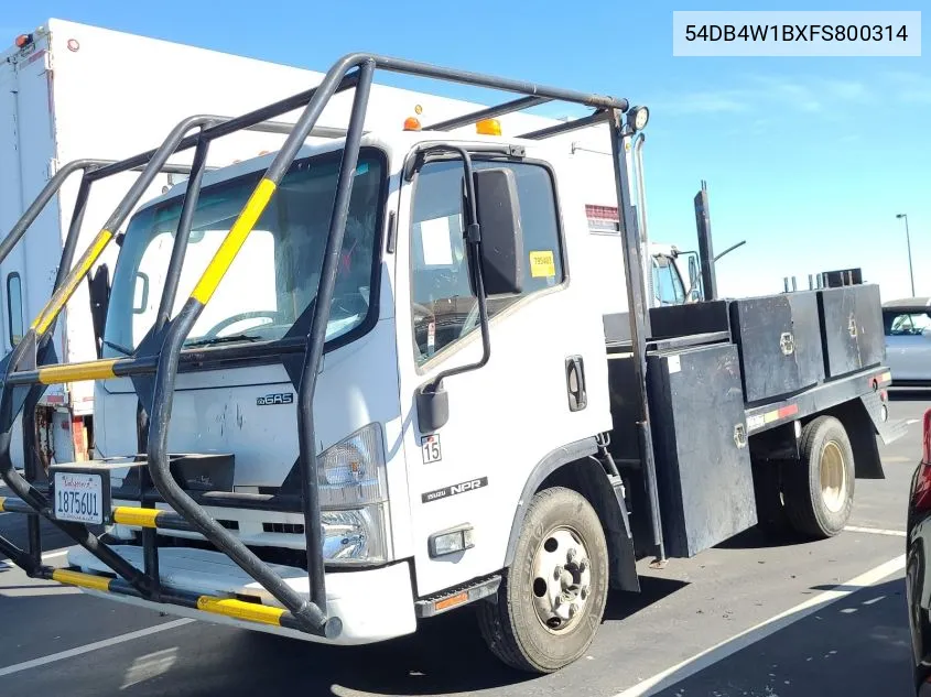 2015 Isuzu Npr VIN: 54DB4W1BXFS800314 Lot: 40704033