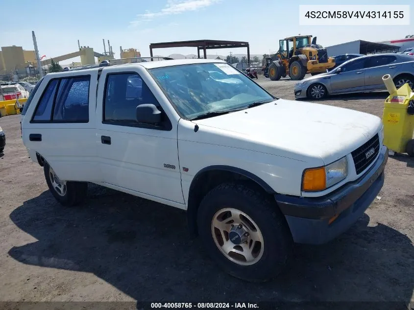 1997 Isuzu Rodeo Ls 3.2L/S 3.2L VIN: 4S2CM58V4V4314155 Lot: 40058765