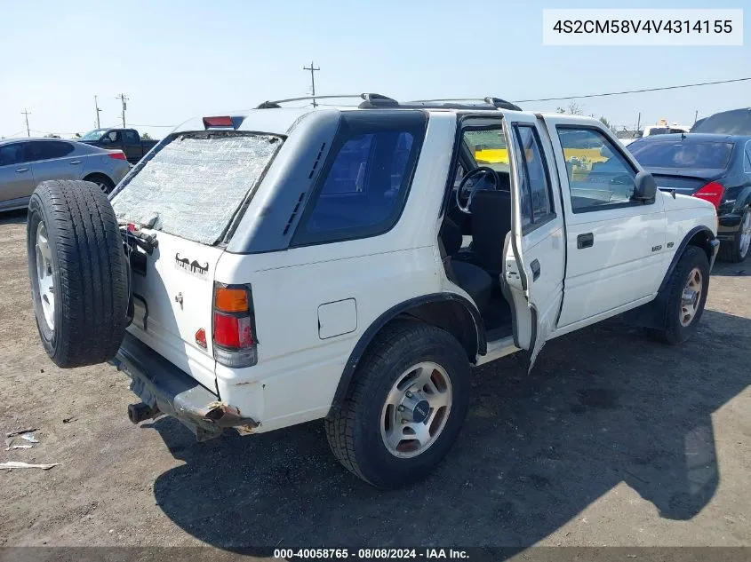 1997 Isuzu Rodeo Ls 3.2L/S 3.2L VIN: 4S2CM58V4V4314155 Lot: 40058765