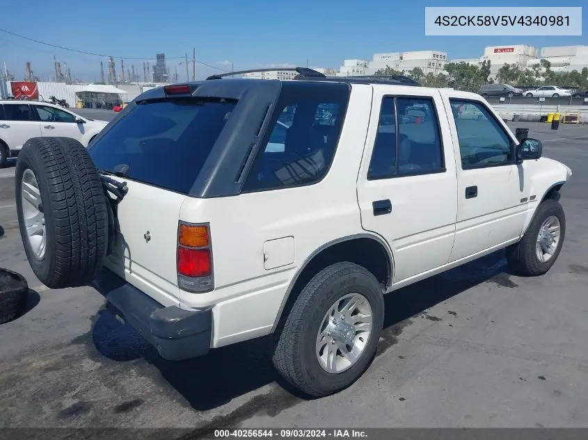 1997 Isuzu Rodeo Ls 3.2L/S 3.2L VIN: 4S2CK58V5V4340981 Lot: 40256544