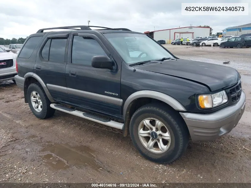 2002 Isuzu Rodeo Ls 3.2L V6/Lse 3.2L V6/S 3.2L V6 VIN: 4S2CK58W624340573 Lot: 40314616