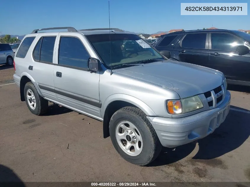 4S2CK58D434313971 2003 Isuzu Rodeo S 2.2L