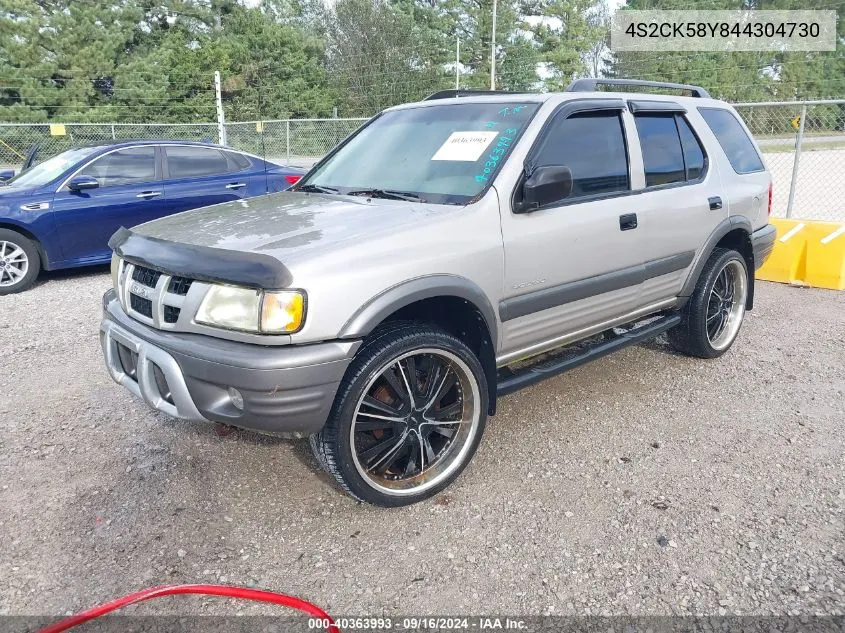 2004 Isuzu Rodeo S 3.5L V6 VIN: 4S2CK58Y844304730 Lot: 40363993