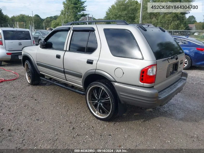 4S2CK58Y844304730 2004 Isuzu Rodeo S 3.5L V6